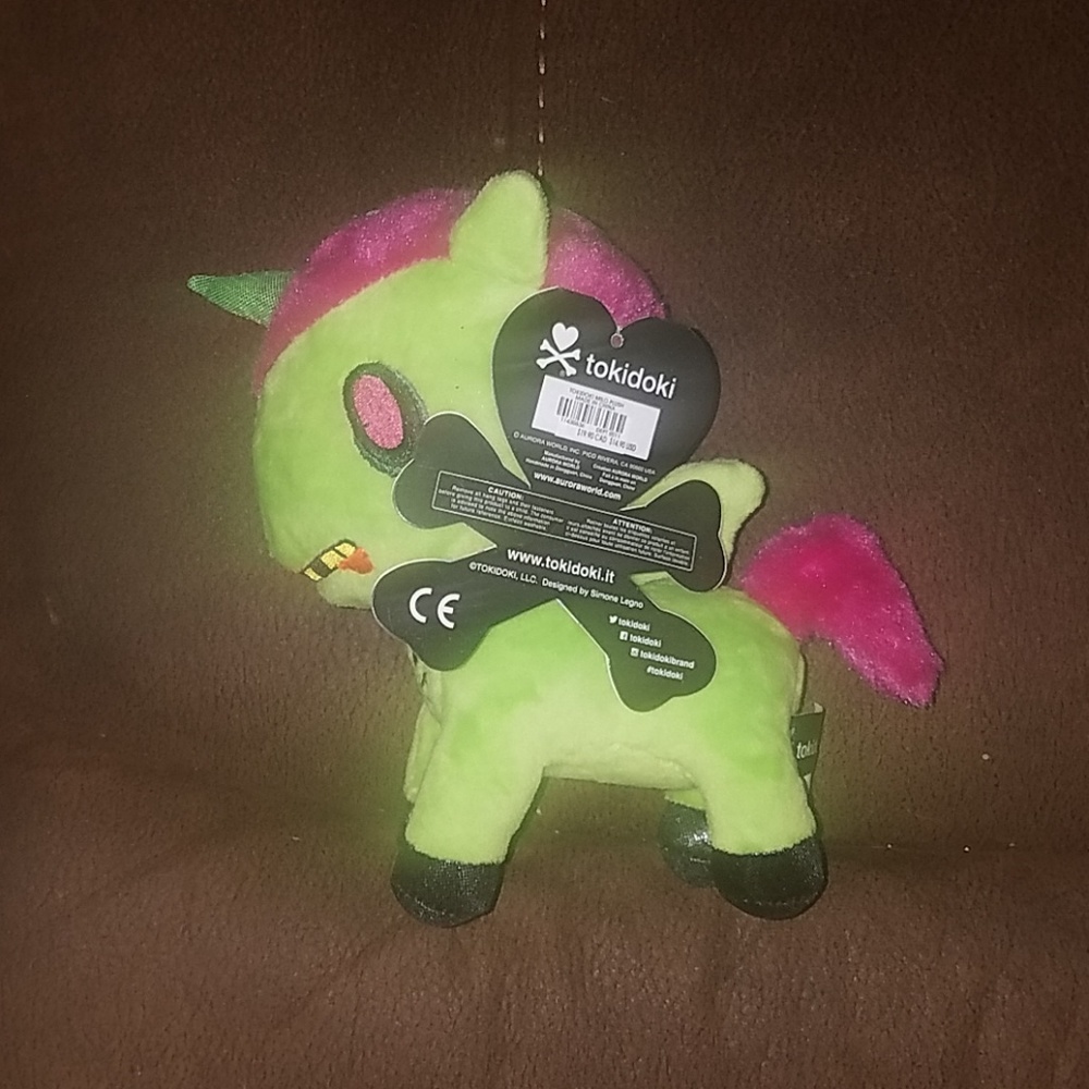 Tokidoki Zombie unicorn plush